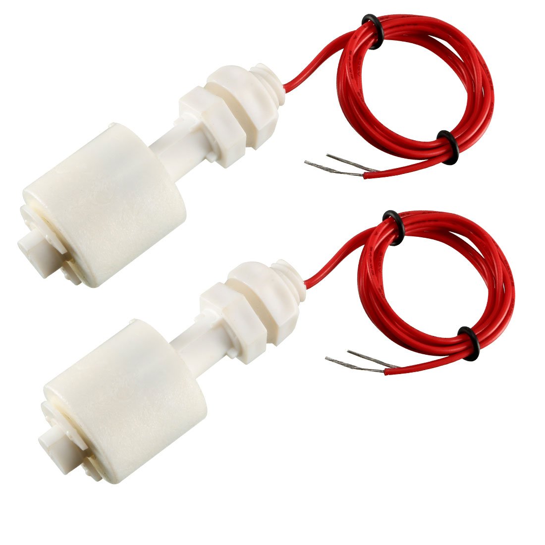 uxcell 2 Pcs ZP4510 White Liquid Water Level Sensor Float Floating Switch