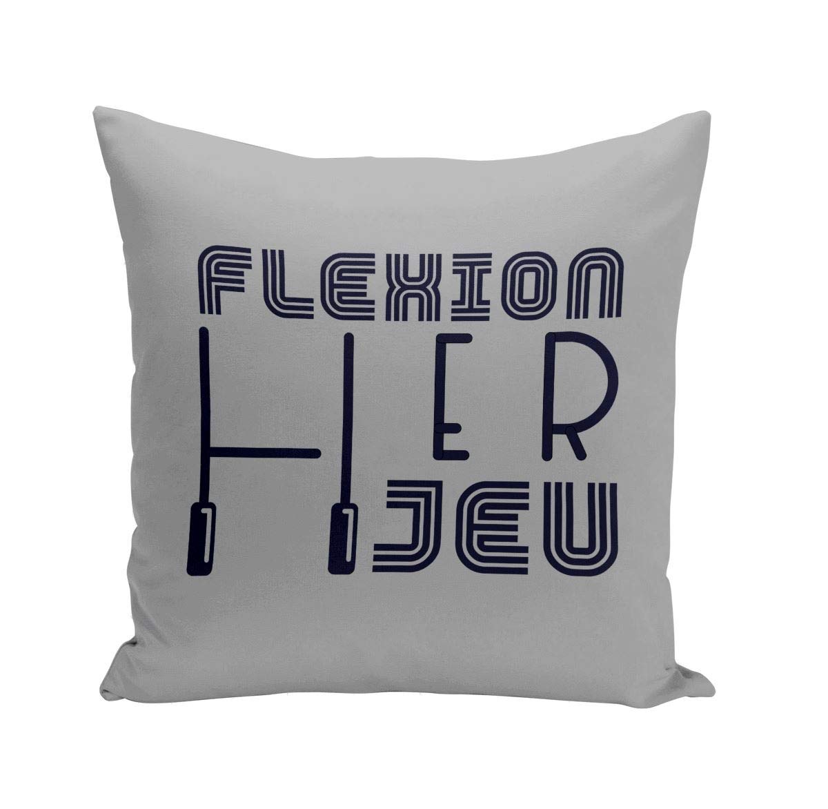 Coussin Déco 40x40 Cm Motif Rugby - Housse Ultra Douce Lavable Machine - Décoration Sport Et Ambiance