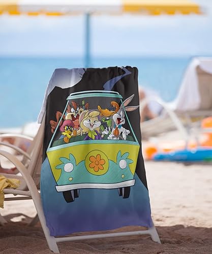 Miniatura 2 de LOGOVISION WB 100 Toalla de playa 30 x 60 pulgadas toalla de playa Looney Tunes Scooby-Doo Van
