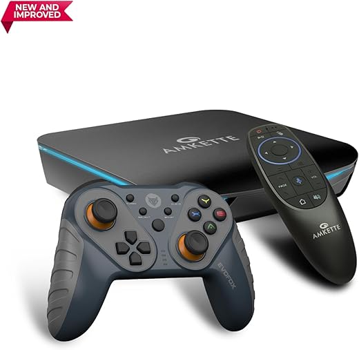 EvoFox Game Box TV Gaming Console With Smart Remote and Game Controller | 4 GB RAM, 32 GB Storage | Powerful GPU, Quad Core Processor | Bluetooth…