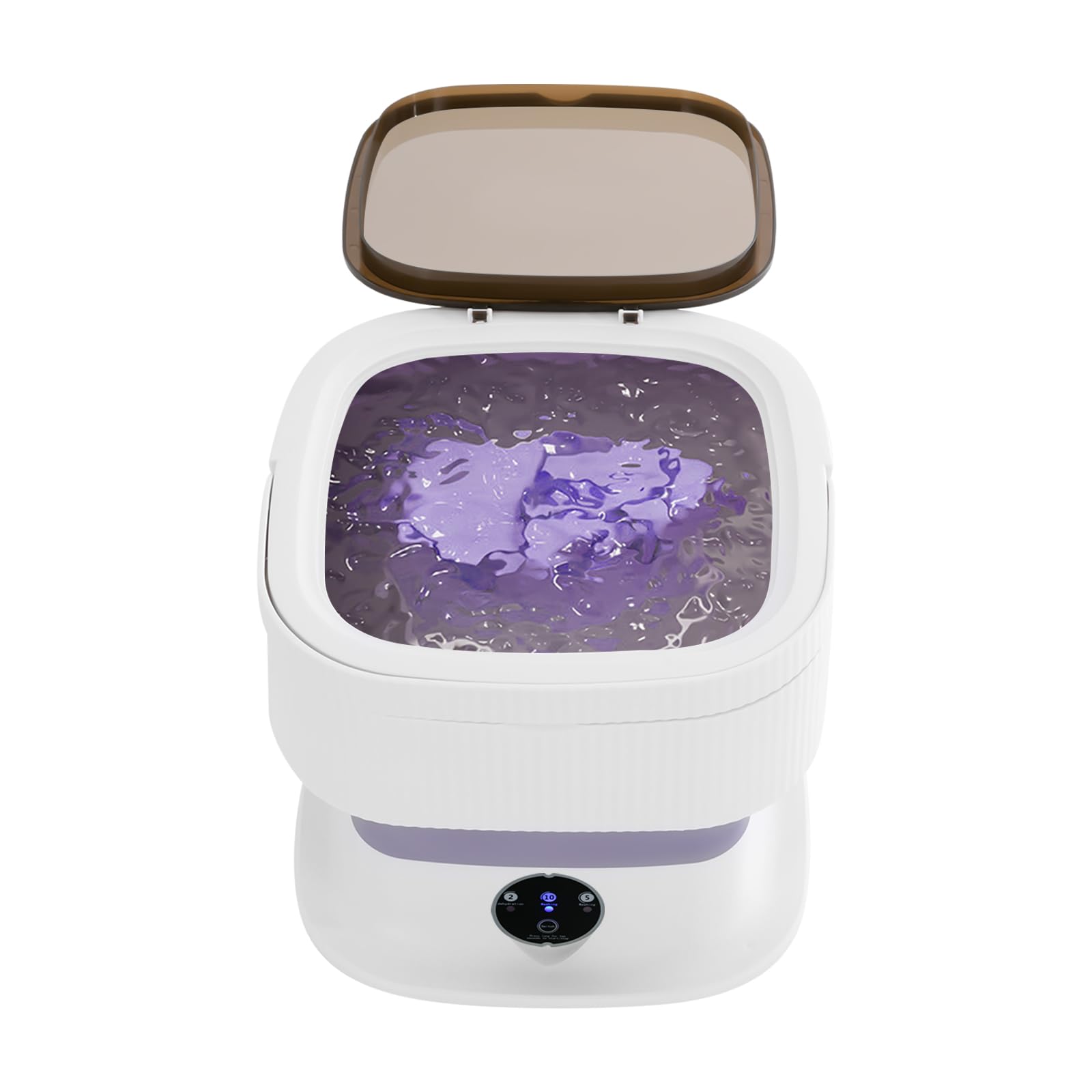 mini lavadora portátil 10L plegable PP estructura lavado turbina 40 W 3 modos de tiempo mini máquina portátil sin conexión camping estudio viaje