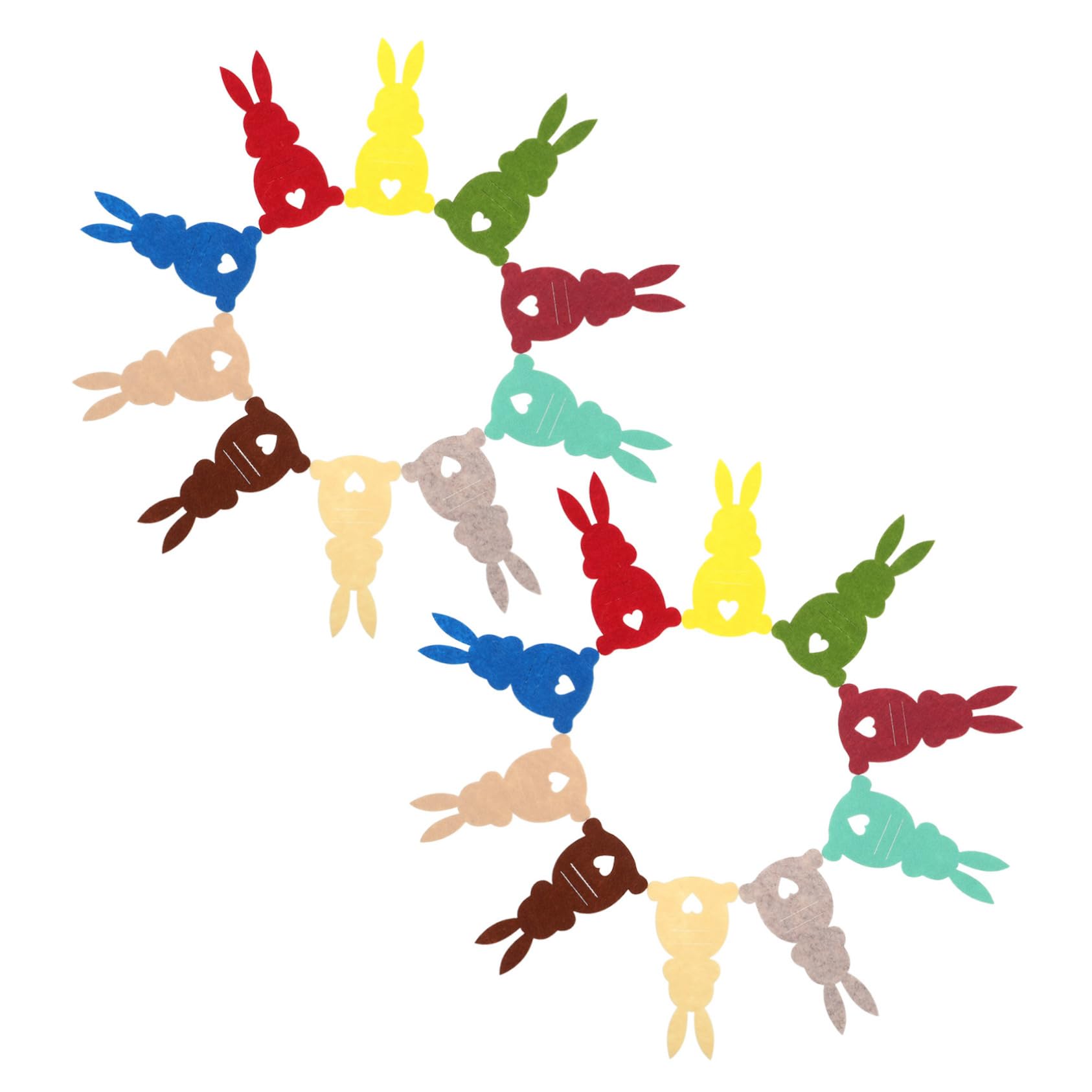 KICHOUSE Easter Money Holder Ornament Bunny Cash Holder Holiday Decorations 20 Favors