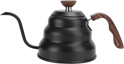 Chaleira pescoço de ganso - bule de café de aço inoxidável, bule de chá, bule de pescoço de ganso, bico de pescoço de ganso, utensílios de cozinha (1 litro)