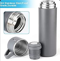 Vista 9 de Termo de acero inoxidable 3 tazas 169fl oz169 oz negro gris y azul juego