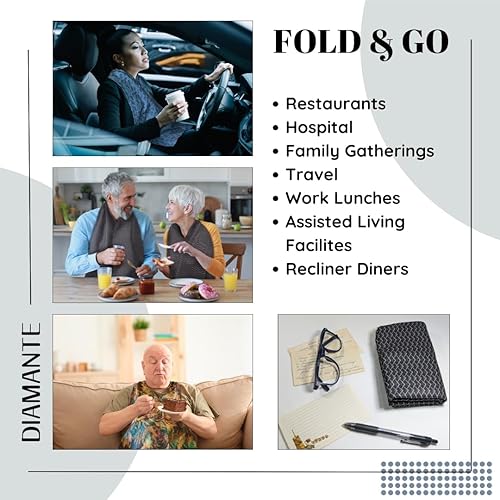 Miniatura 4 de Pañuelo Babero para Adultos - Alternativa Digna a los Baberos Protectores de Ropa Lavables y Reutilizables para Comer