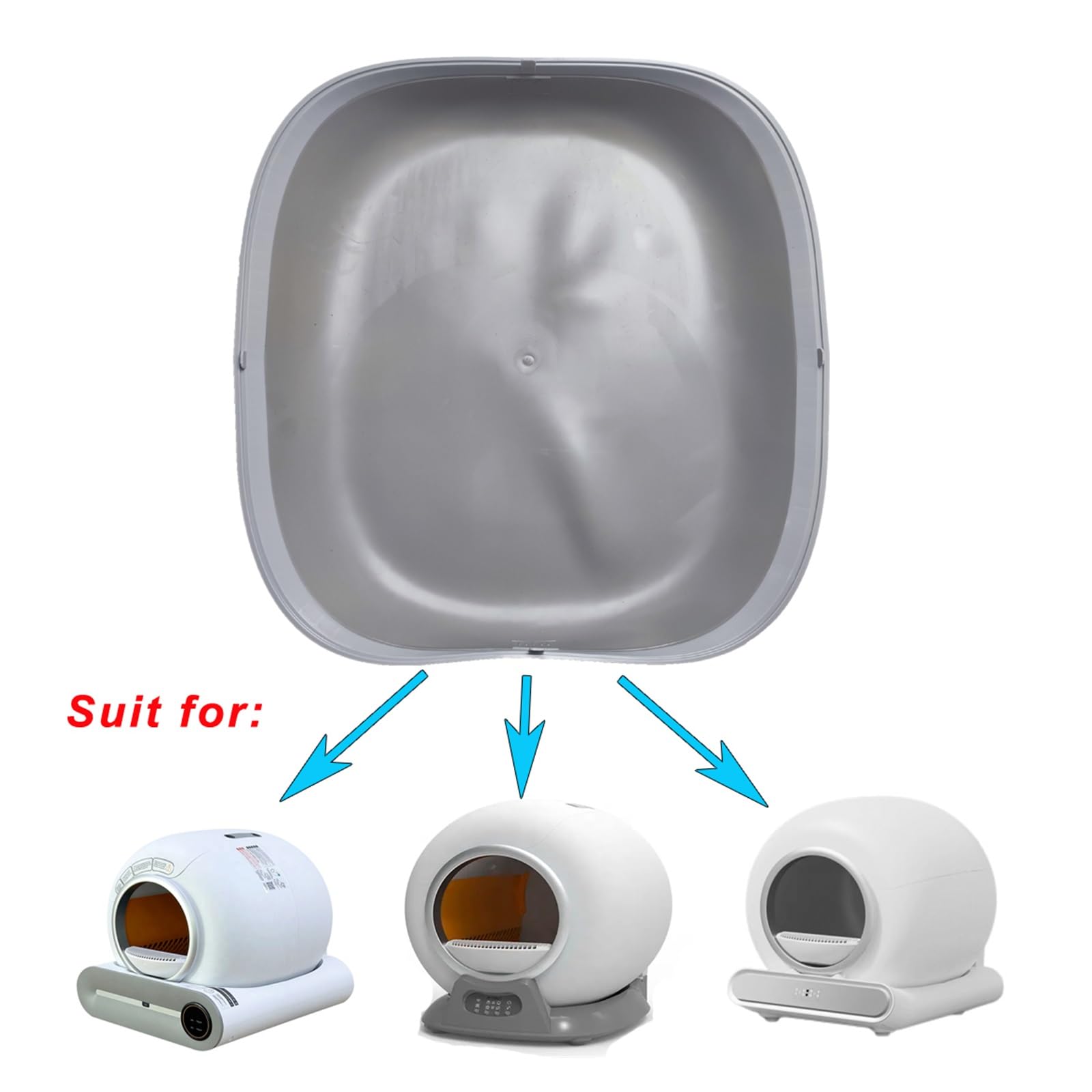 Tappetino in silicone, compatibile con Tonepie, lettiera automatica