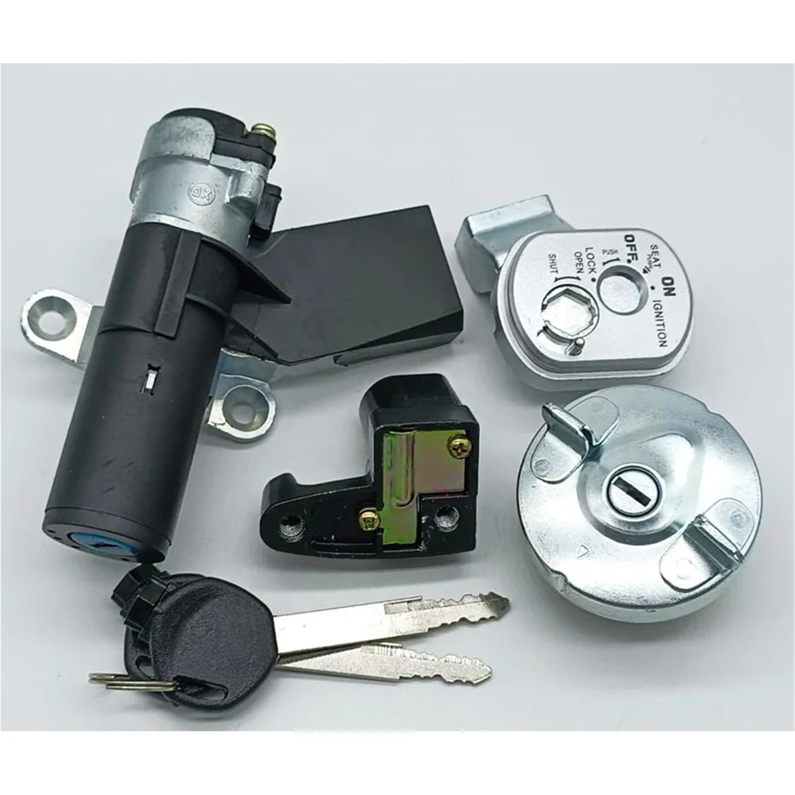 Moto Chiave Accensione Compatibile Con NPS50 Per Ruckus 50 2006-2017 Interruttore Avviamento Barilotto Serratura Accensione Interruttore Avviamento A Barilotto OEM: 35014-GEZ-Y21 35014-GEZ-611
