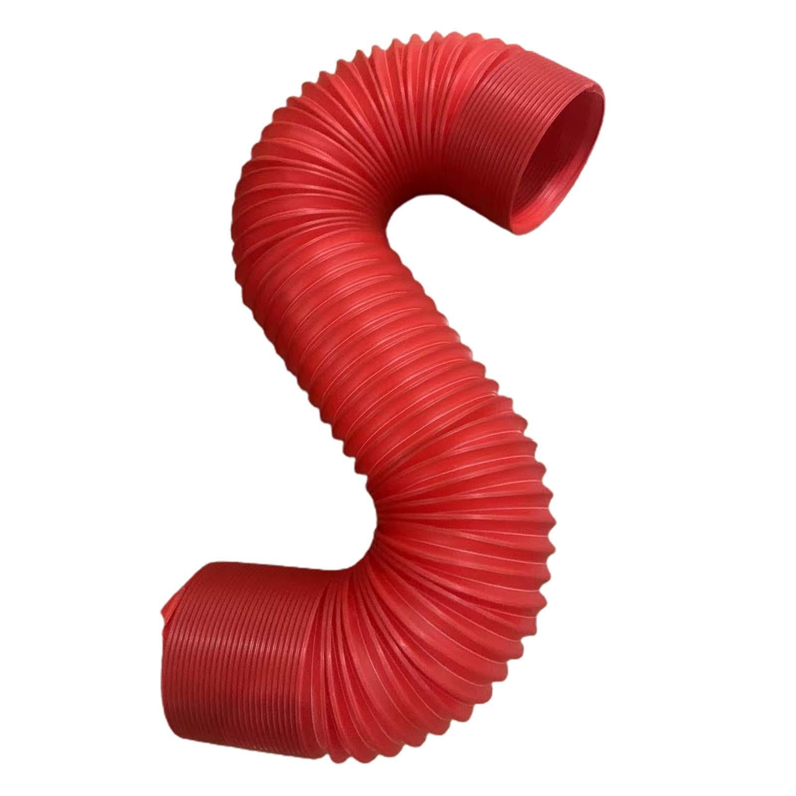 Tuyau d'admission d'air flexible 76mm rouge universel pour voiture