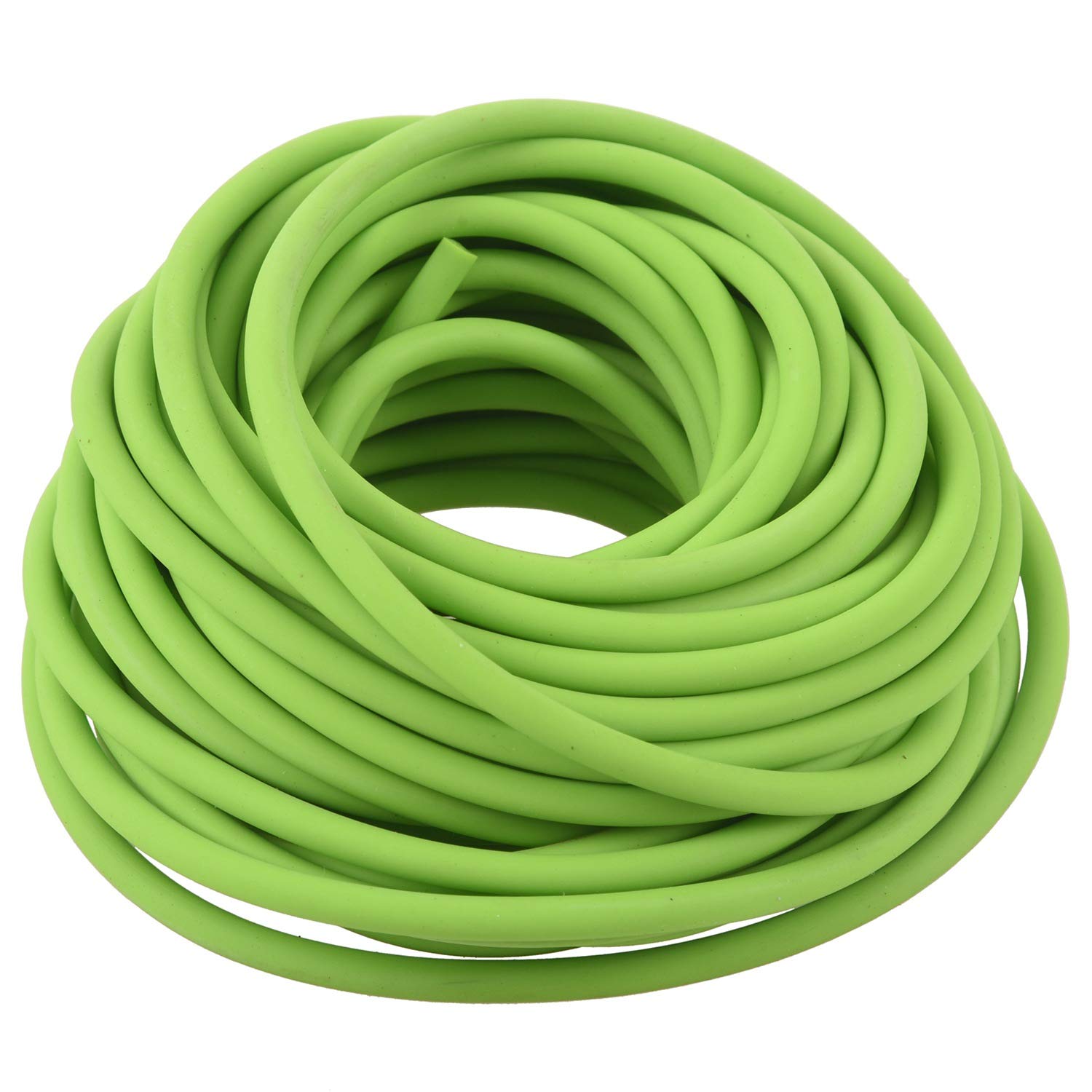 Qiaohome Tubing Exercise Rubber Resistance Band Catapult Dub Elastic, Green 10M