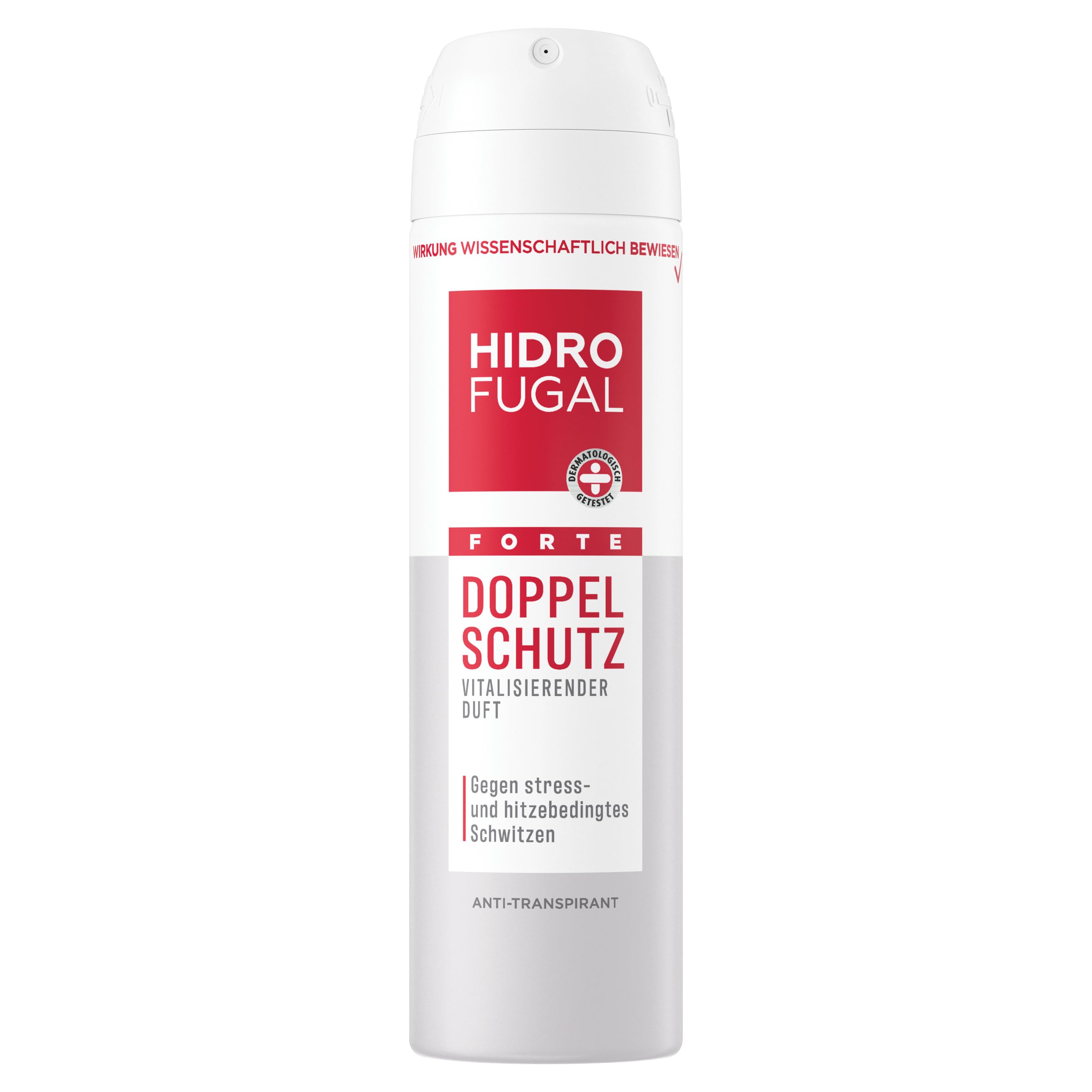 Beiersdorf Damen Hidrofugal Forte Doppel Schutz Spray, Starker Antitranspirant Schutz Gegen Stress- Und Hitzebedingtes Schwitzen, Deospray Mit Angenehmem Duft Ohne Ethylalkohol (150 Ml)
