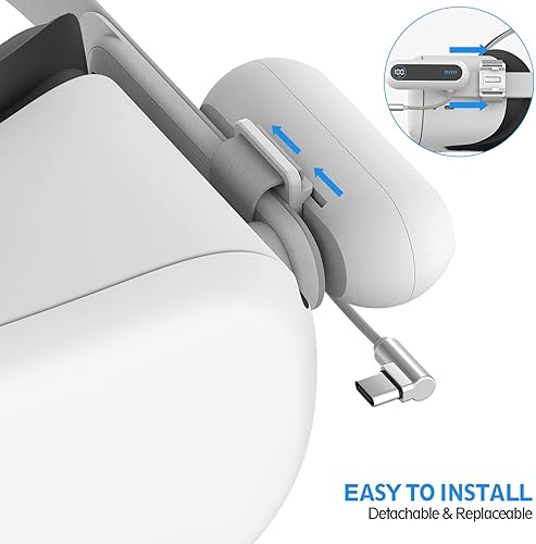 Miniatura 4 de MITO LCD Display Battery Pack for Oculus Quest 2Quest 2 Pro Headset and Elite Strap VR Extend Power Accessories for Meta Quest 2 Lightweight &