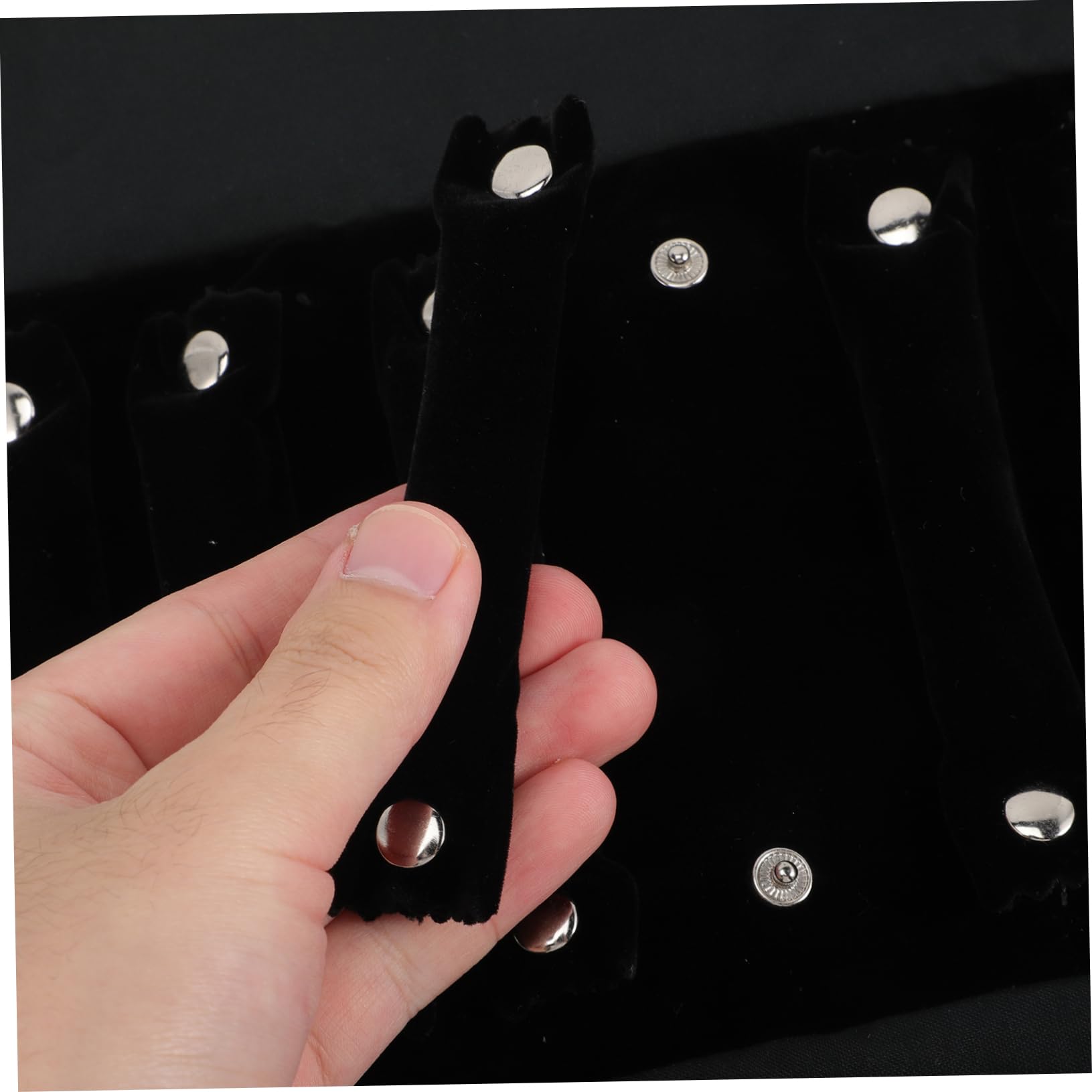 Ciieeo 3stücke Reise Schmuck Organizer Schmuck Aufbewahrung Tasche Für Ringe Praktische Schmuckrolle Aus Schwarzem Material Für Reisen Outdoor-aktivitäten Geschäftsreisen Kompakt