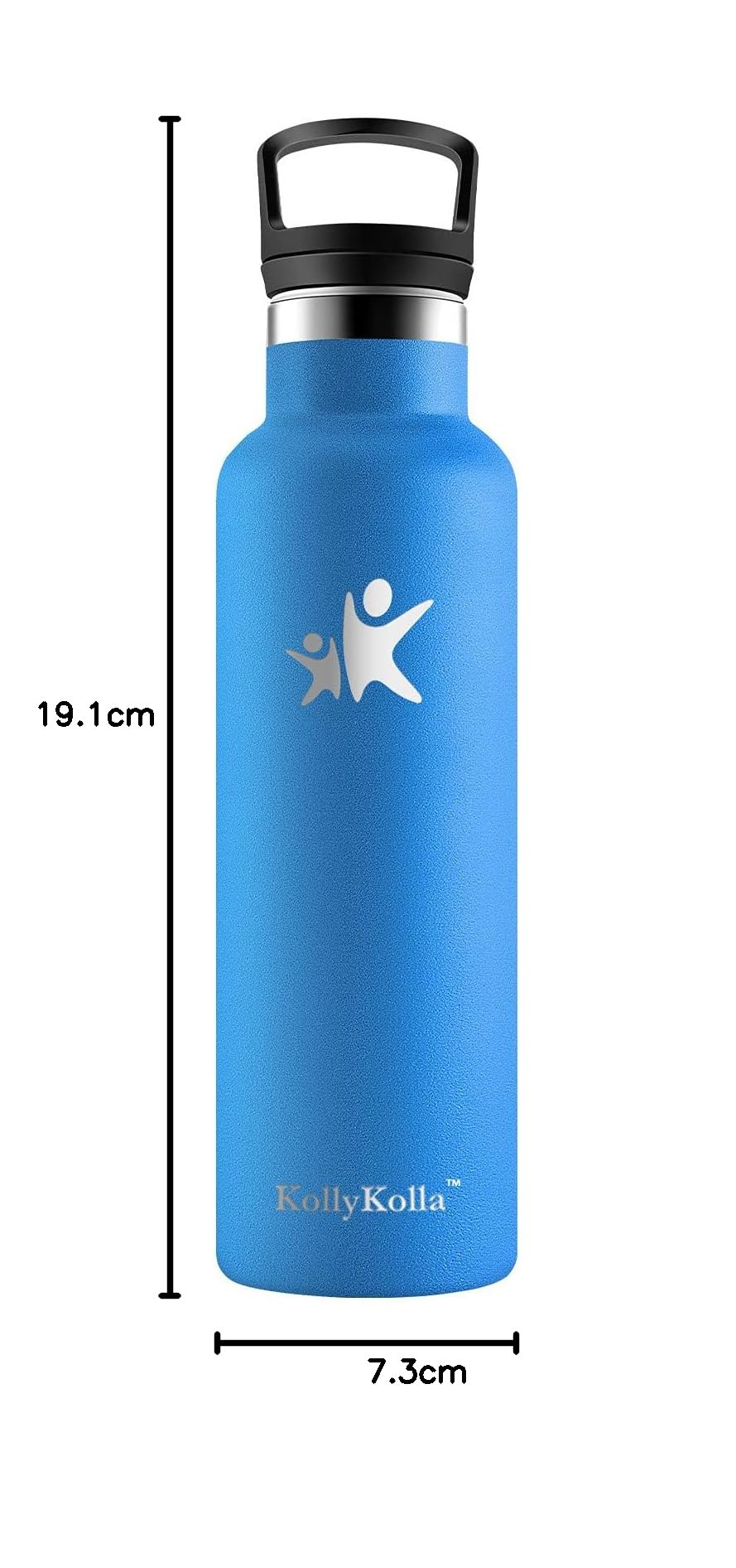 Borraccia Termica KollyKolla 500ml/750ml - Acciaio Inox, Doppia Parete, Con Cannuccia E 2 Tappi - Foto 9