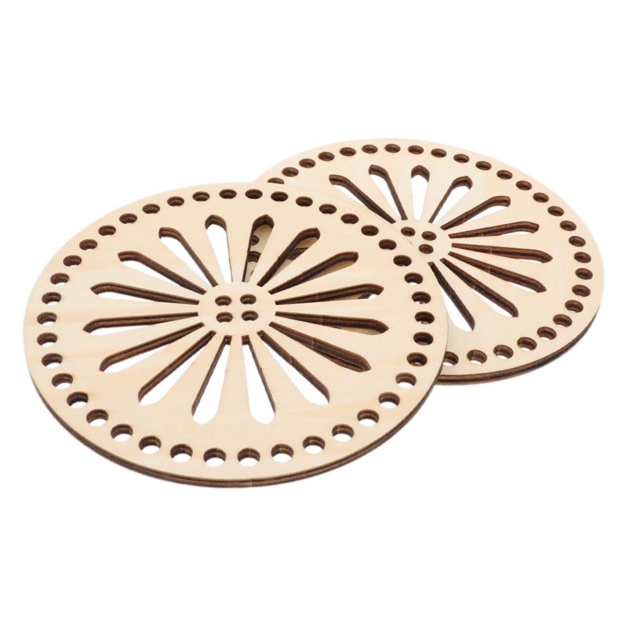 ERINGOGO Wooden Crochet Basket Base Shaper Knitting Supply DIY Tool Unfinished Wood Bottom