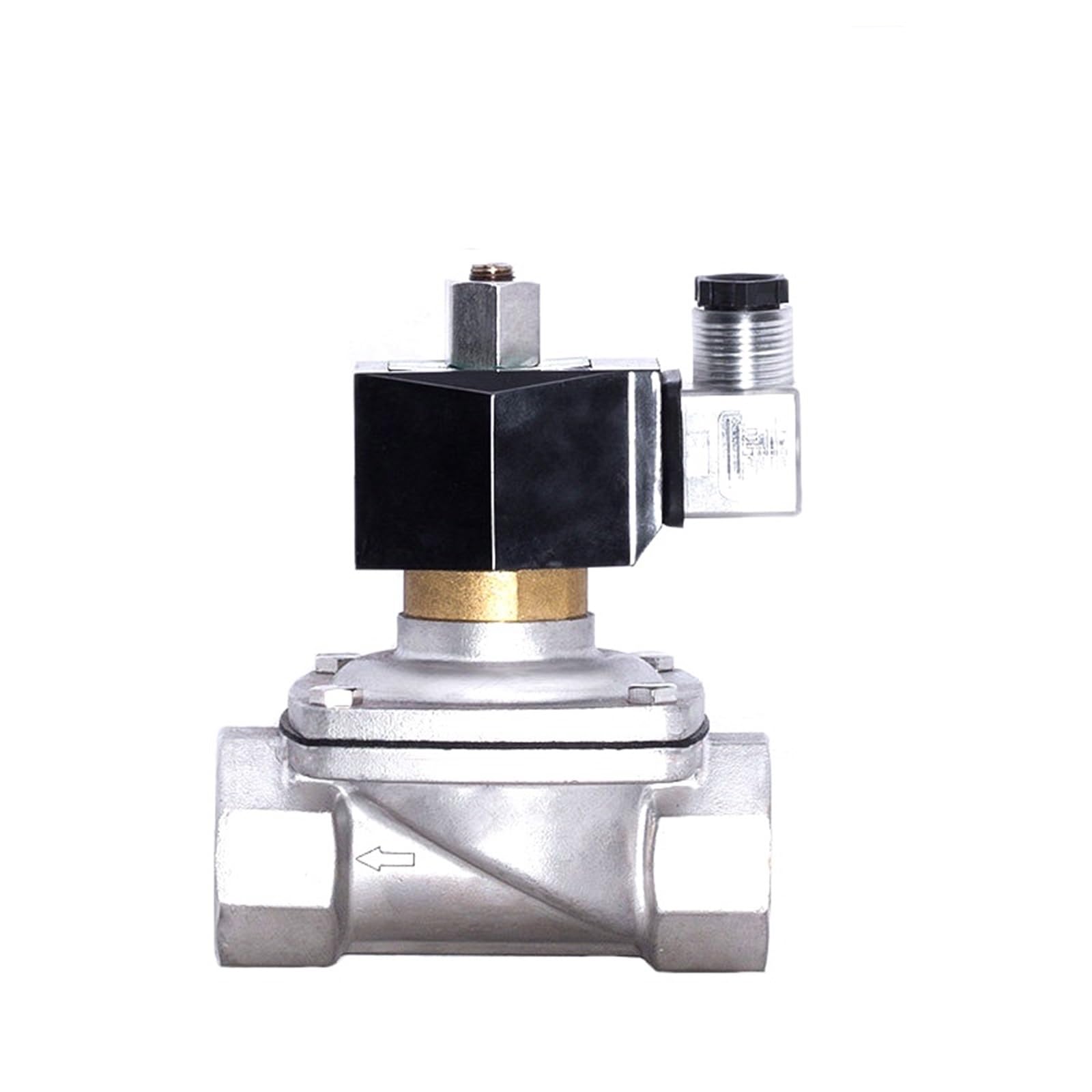 Gnqukebwh Bsp-12Vdc 1-1/4" Normally Open Stainless Steel Solenoid Valve Ip65 Pipe Control Switch Dn32 Electric Water Ac/Dc 220V 24V 12V(Bsp-12Vdc)