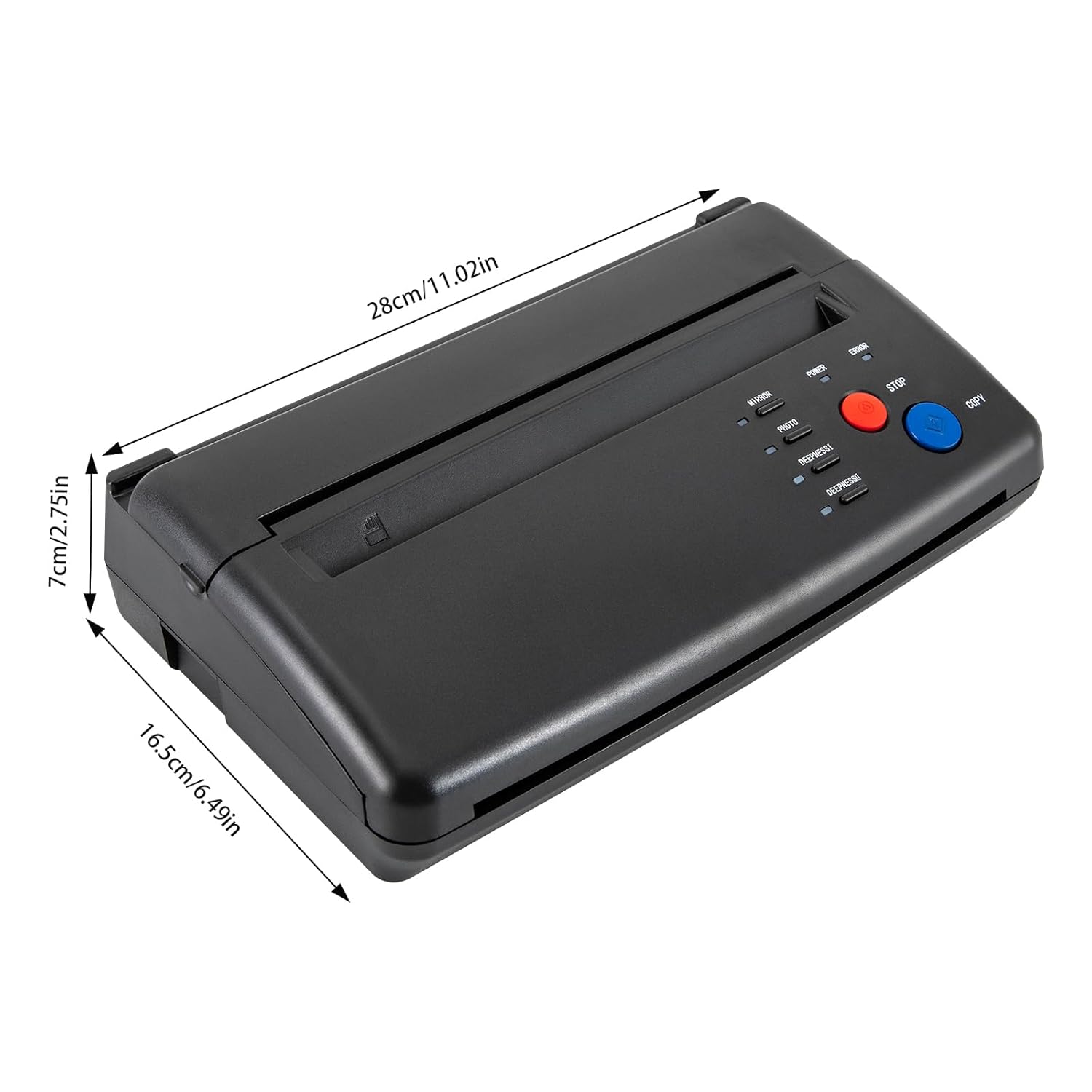 Tattoo Stencil Printer, Tattoo Transfer Stencil Printer Machine Thermal Copier Printer Tattoo Kit with Temperature Control for Tattoo Supplies