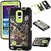 Kecko Realtree Camo Full Body Armor Protective Silicon Case Cover with Built-in Screen Protector for Samsung Galaxy Note 4 - Forest Green