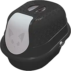 Furacão Pet, Cat Toalete, Sanitário Fechado Para Gatos - Preto