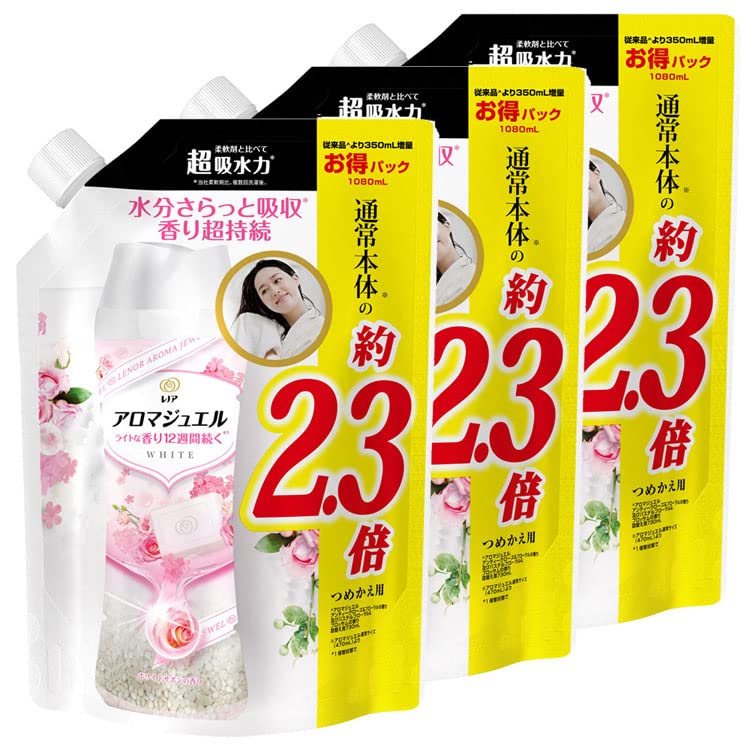 Amazon | ［3個セット］レノアアロマジュエル 詰替特大 1080ML
