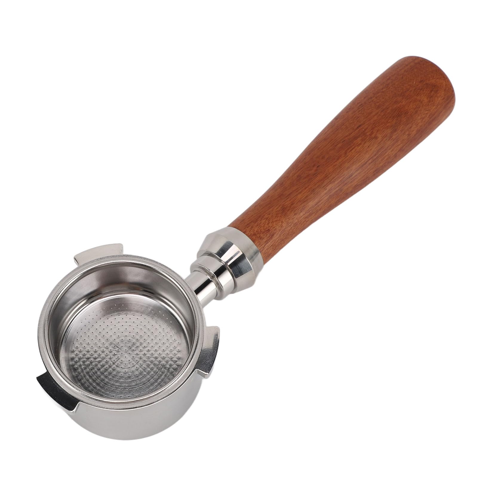 Ecco la traduzione richiesta: **Hapivida Portafiltro Bottomless 51mm Acciaio Inox Manico Legno per **