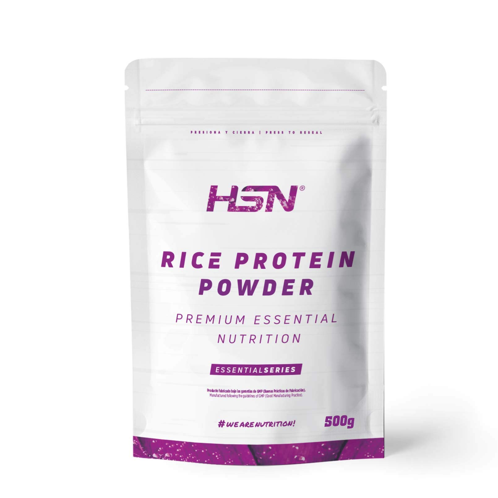 HSN Essentials Rice Protein | Vegan Brown Rice Protein Concentrate | Rice Protein Powder | Recovery + Muscle Mass | Sugar Free, Lactose Free, Natural Flavor