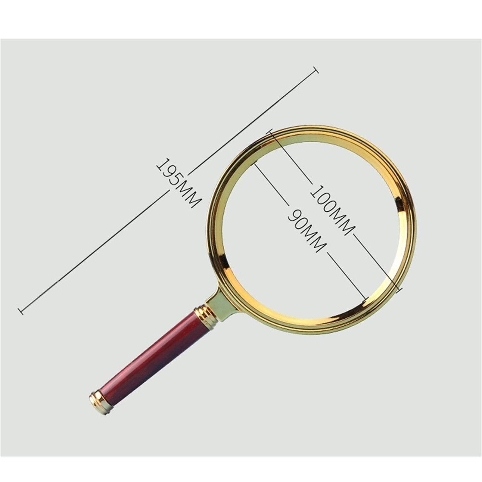 Magnifyiglasses Lenti di ingrandimento Magnifyiglass ABS Lente Ottica ad Alto ingrandimento HD Anziani Magnifyiglass 10X Lente di ingrandimento Portatile per ba
