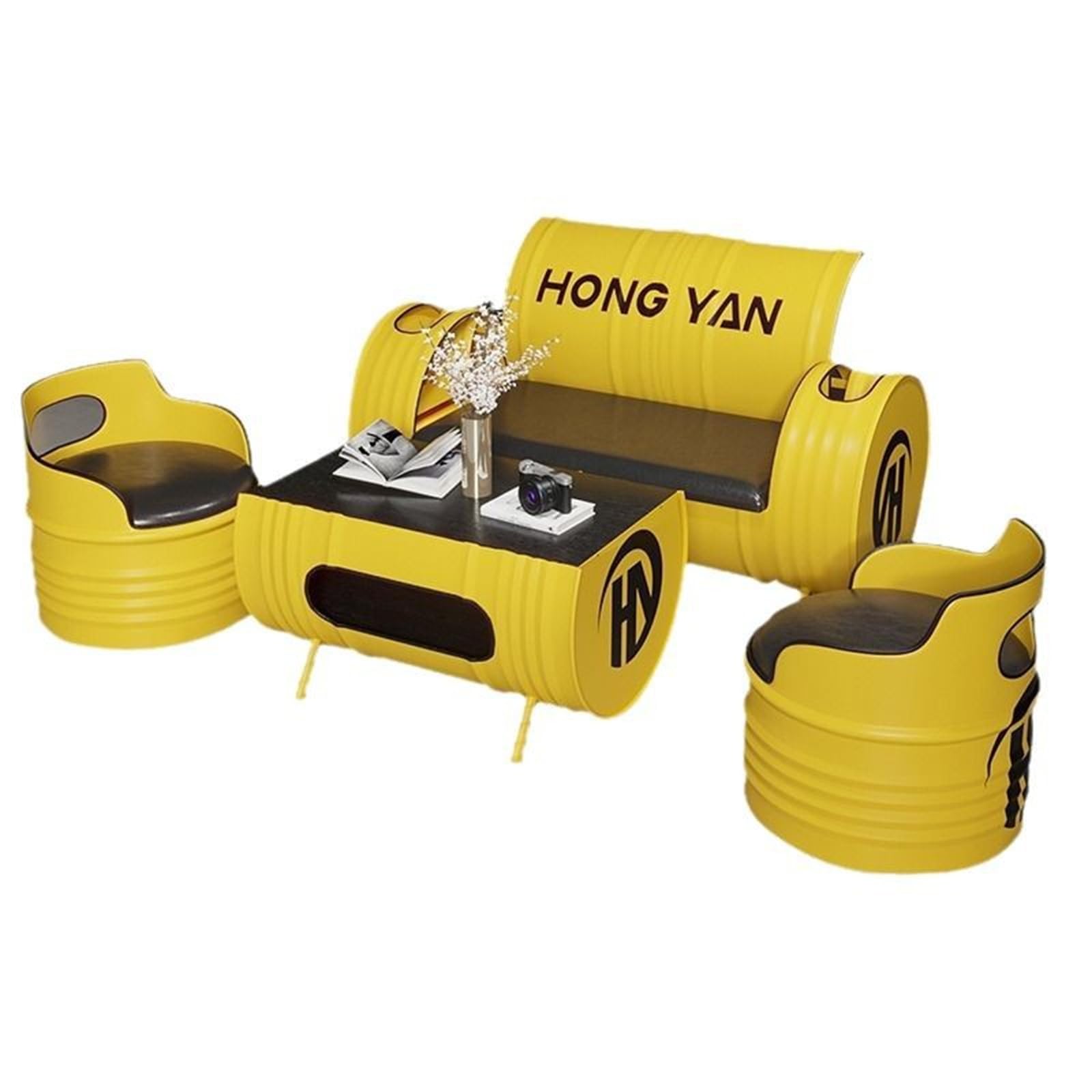 Amazon｜loyfreeyo ドラム缶 テーブル 椅子 ドラム缶リメイク
