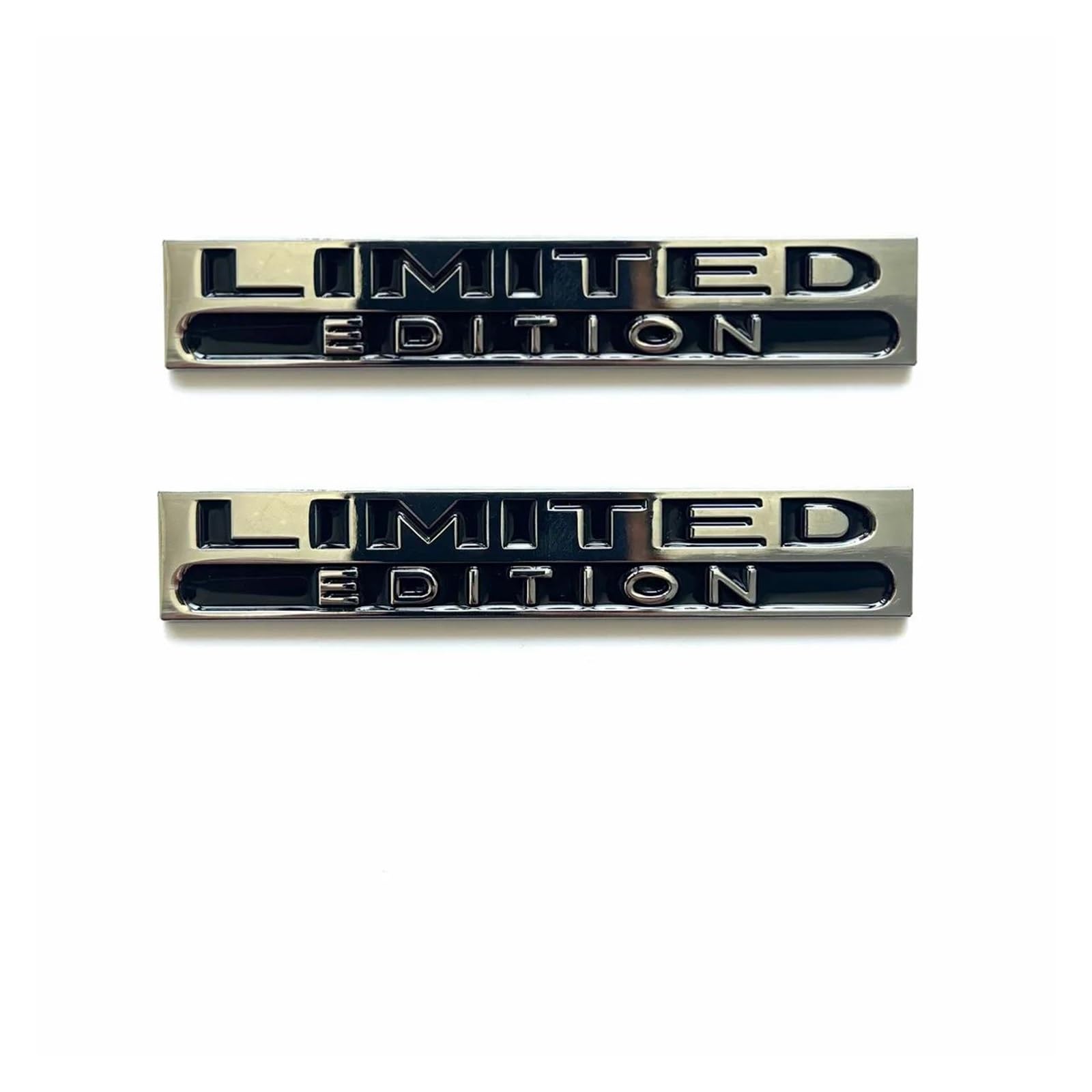 Decoration 3D Body Badge Sticker Trunk Fender Emblem Decal Accessorie(2Silver)
