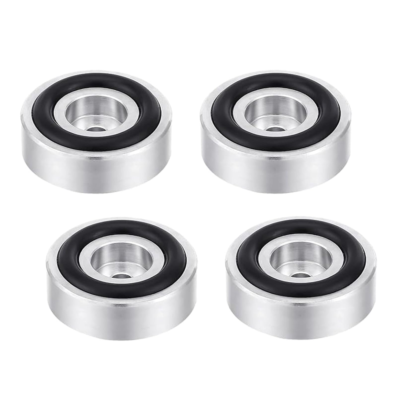 4Pcs Sturdy Metal Nonslip Feet with Rubber for Kitchen Countertops and Workstations Cutting Board Nonslip Pad