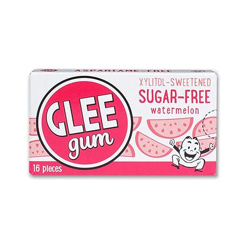 Glee Goma de mascar sandía silvestre sin azúcar, 12 unidades