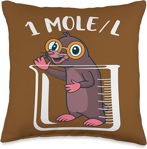 Miniatura 1 de Chemist Funny One Mole Animal Chemistry Scientist Researcher Throw Pillow