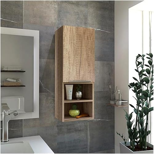 Vista 30 de Tuhome Mila - Botiquín con dos estantes internos, dos estantes externos, puerta individual, color blanco