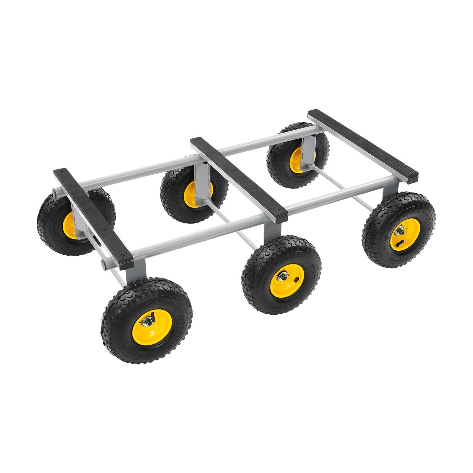 Carro de transporte de 6 ruedas, 1200 libras, carga pesada, carretilla de transporte, neumáticos de aire, carro multifunción, 101,6 x 55,7 cm