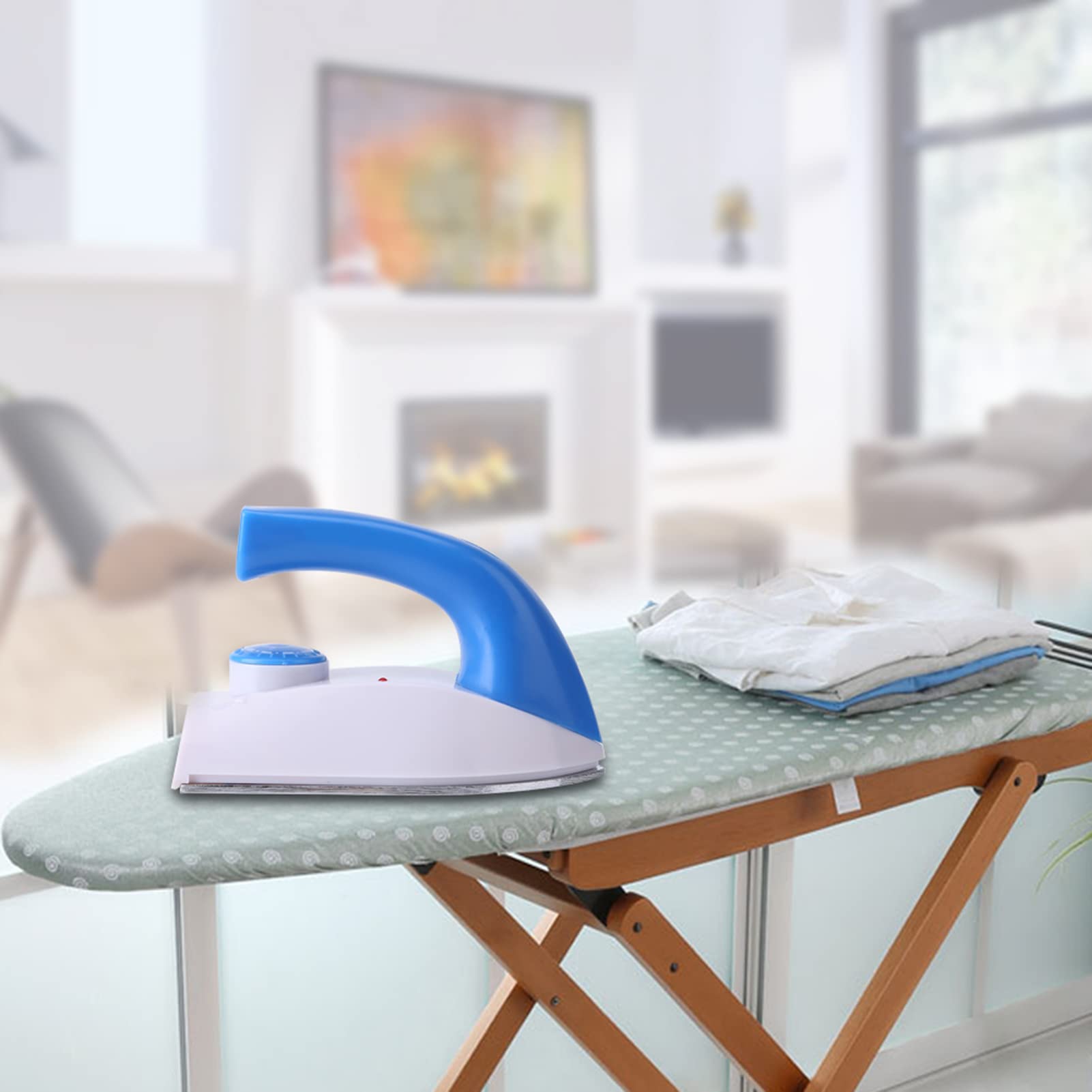 Gsycle Steam Iron for Clothes, Handheld Mini Clothes Iron Temperature Control Portable Clothing Steamer for Household Travel Use