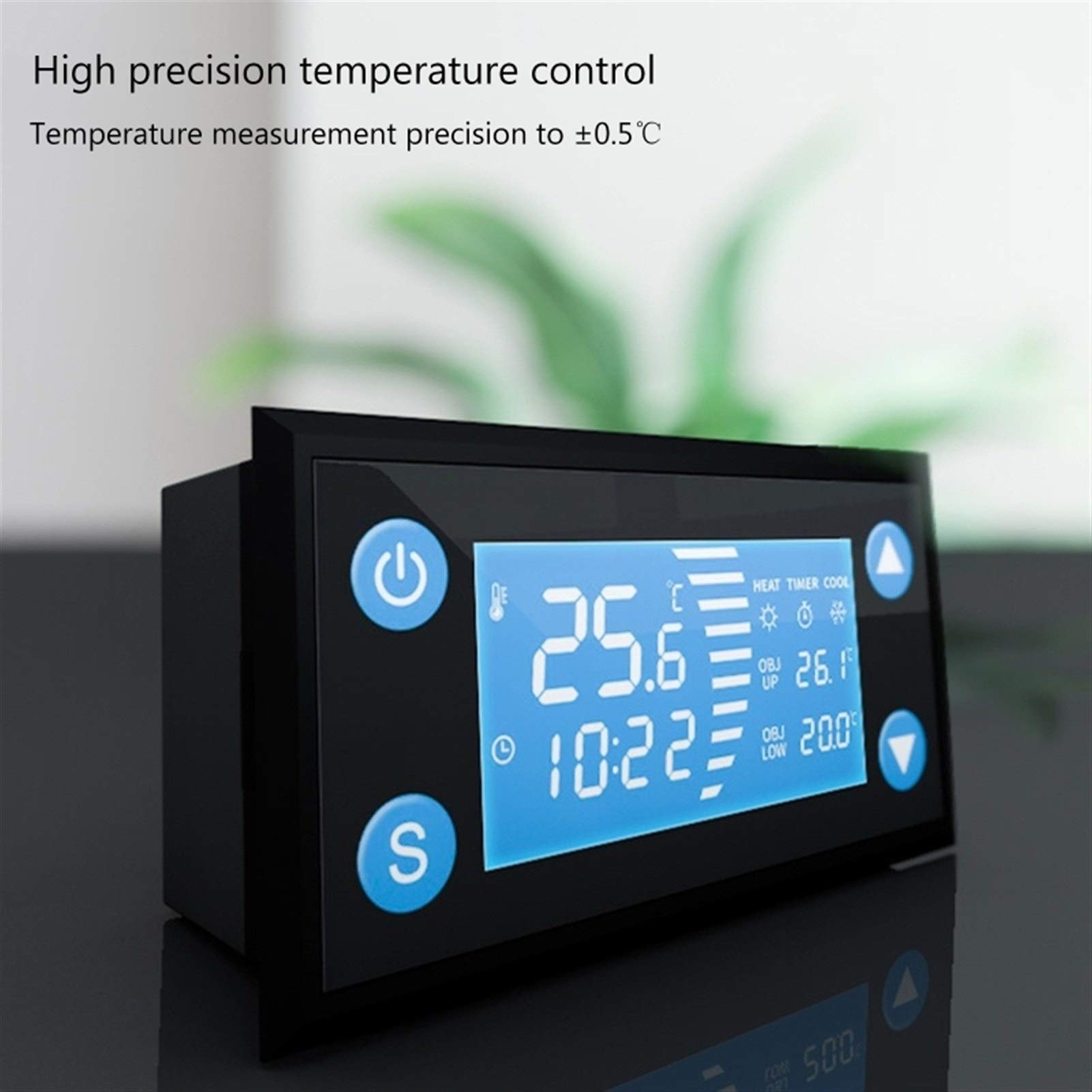 Riscaldatore per Animali Domestici Termostato Intelligent Temperature Controller con Orologio Timer Calore Fresco for l'incubatore Aquarium Incubatore Greenhouse Breening Harking LCD