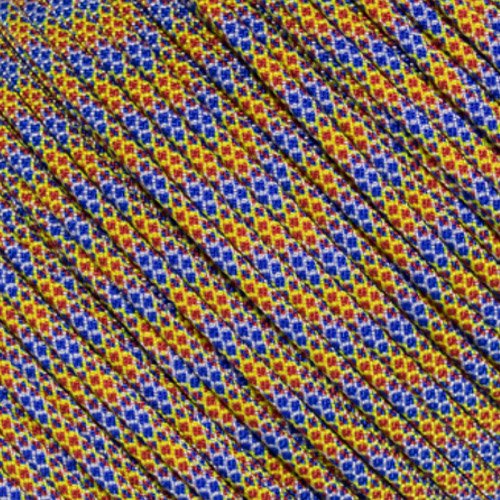 West Coast Paracord Multi Color Nylon Military Paracord 550 Type III 7 Strand Utility Cord Rope - 100 Foot Hanks (Joker Diamond)