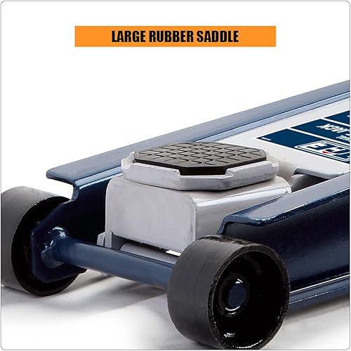 Miniatura 5 de Gato de piso de perfil bajo de 3.25 toneladas7,000 libras, rango de elevación de 3-78 pulgadas a 21-18 pulgadas, gato de servicio de aluminio