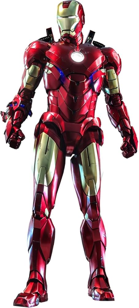 Hot Toys Iron Man Mark IV - Iron Man 2, czerwony : Amazon.pl: Moda
