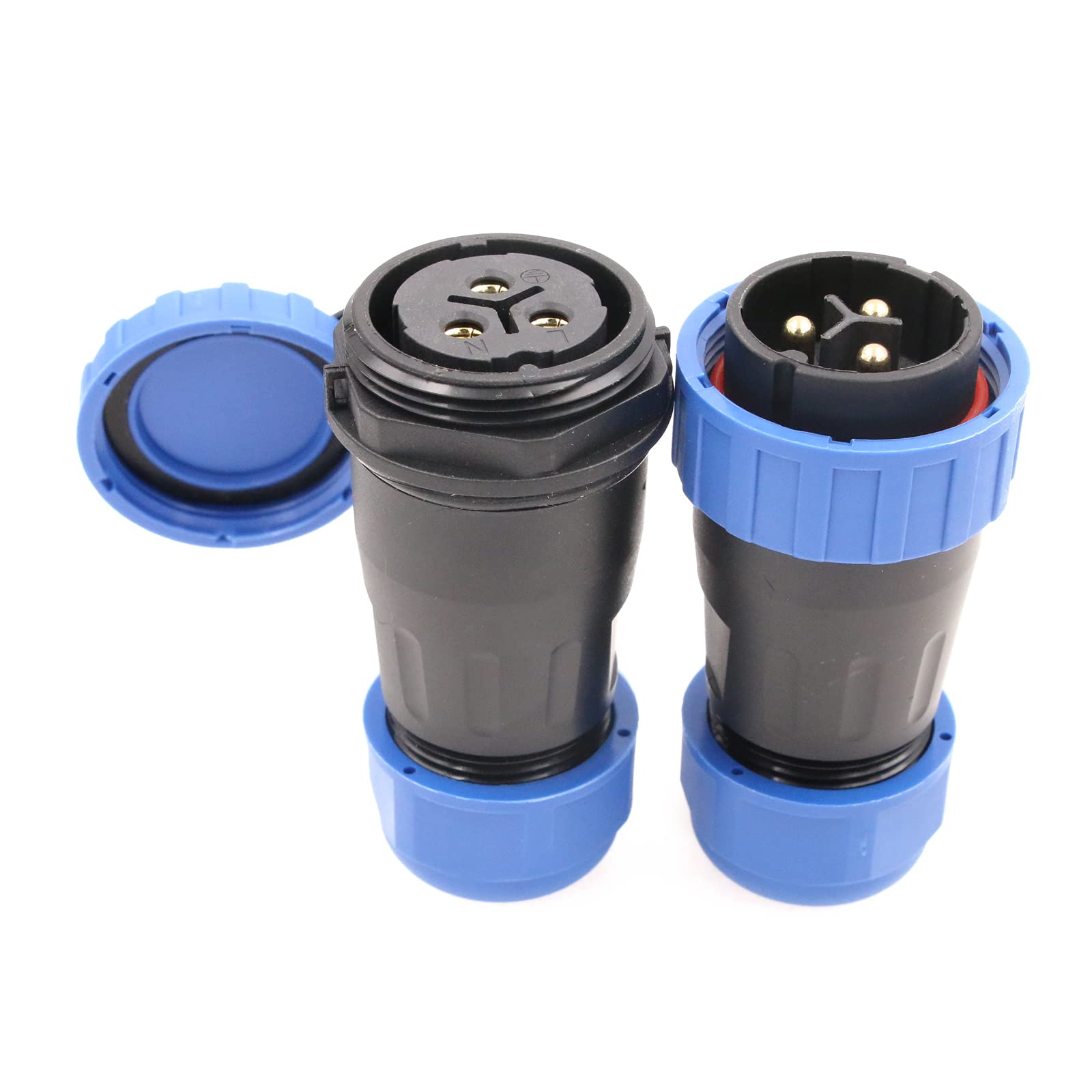 SZRMCC TY28 Aviation Connector Plug 3Pin 45A Waterproof Cable Industrial Connectors Solder-Free in-Line Male Plug and Femae Socket Quick-Connect