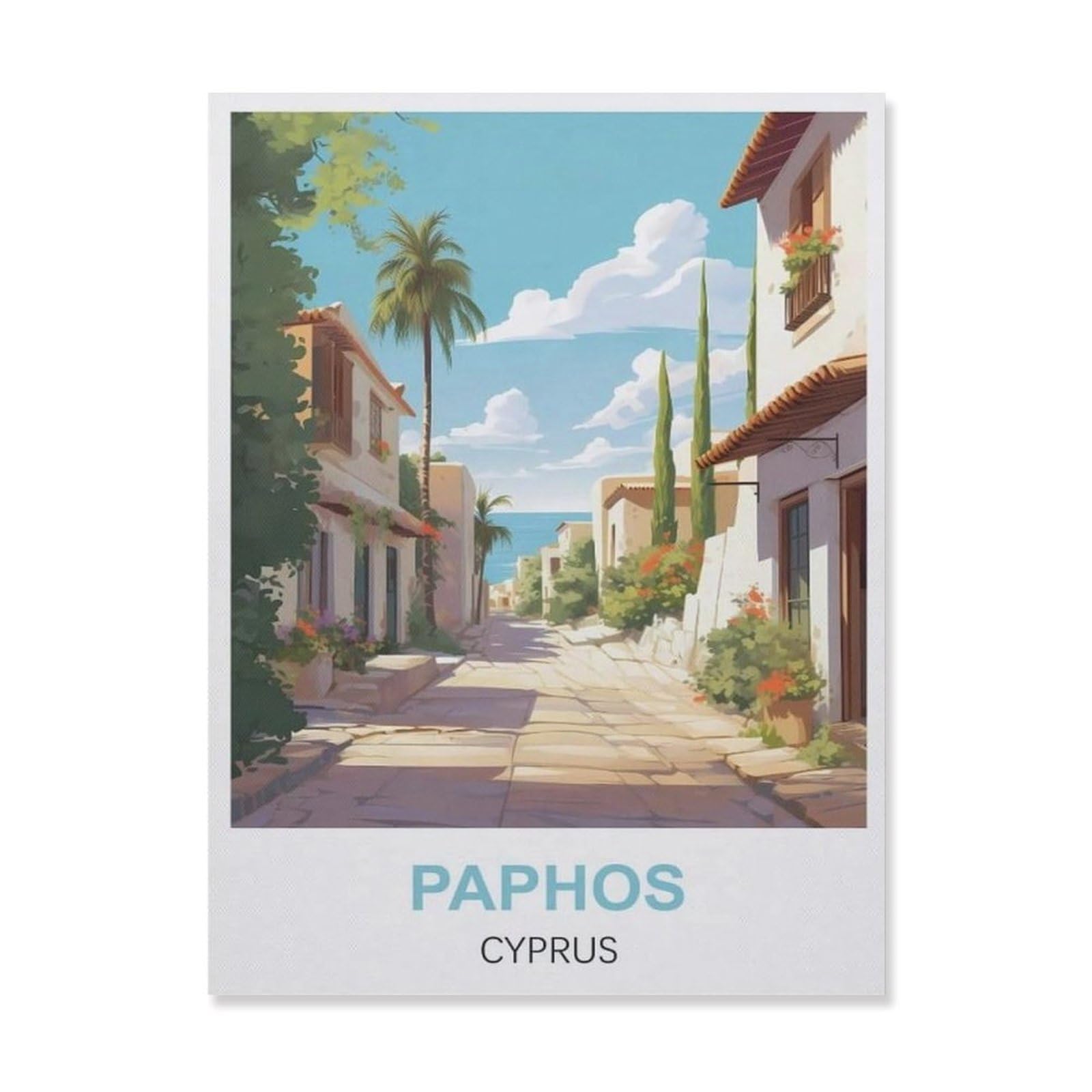 Metal Signs，Paphos Cyprus(15x30cm）