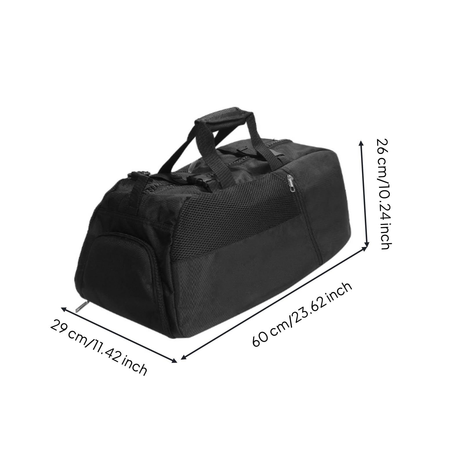 rockible Borsa Sportiva Contenitore Portaoggetti Borsone Zaino Borsa da Viaggio Borsa Palestra Versatile Convertibile Manico Superiore Spallacci Regolabili