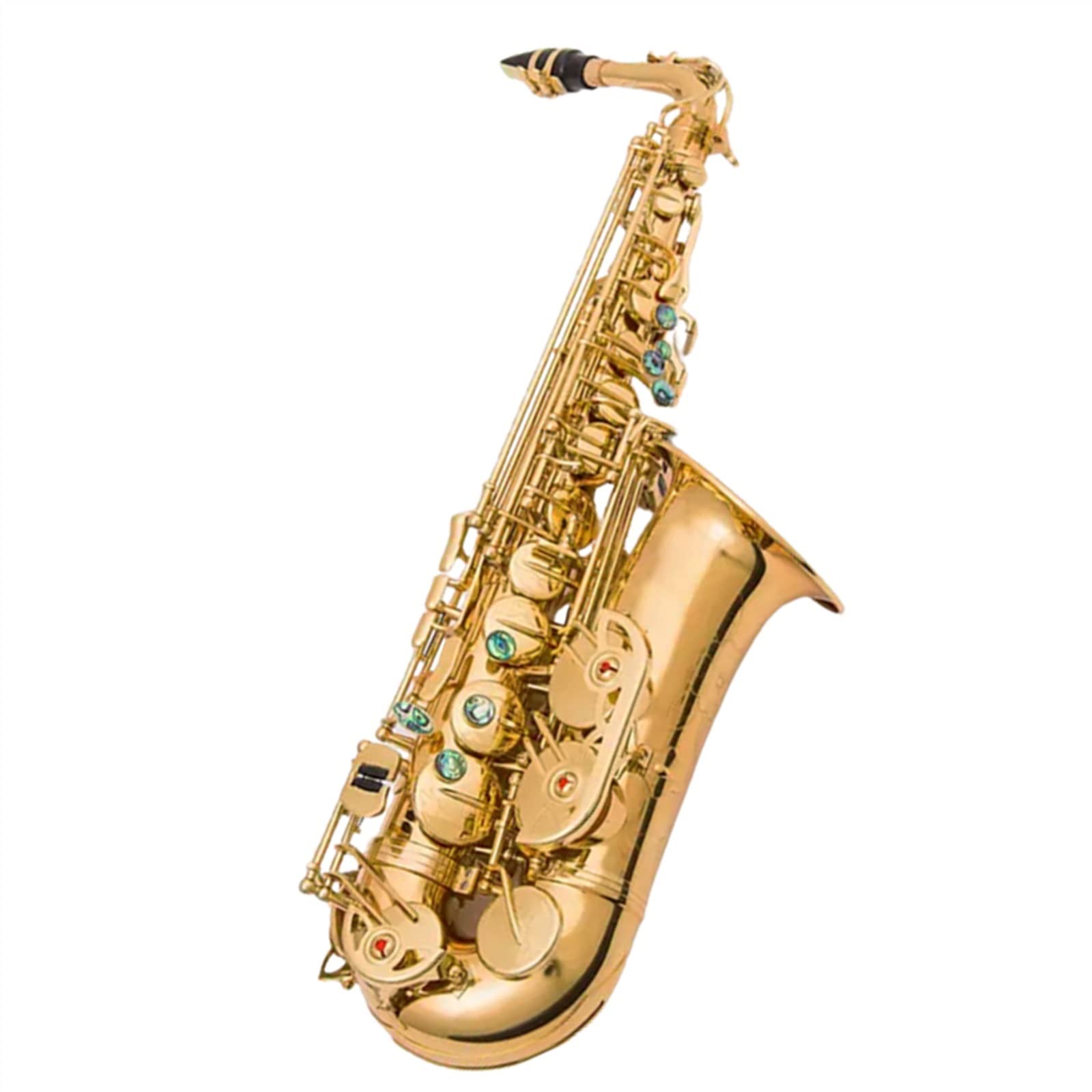 HCZKIUJY Saxophones Professional Alto Saxophone Eb Upgrade Double Rib Reinforced Instrument Alto Sax