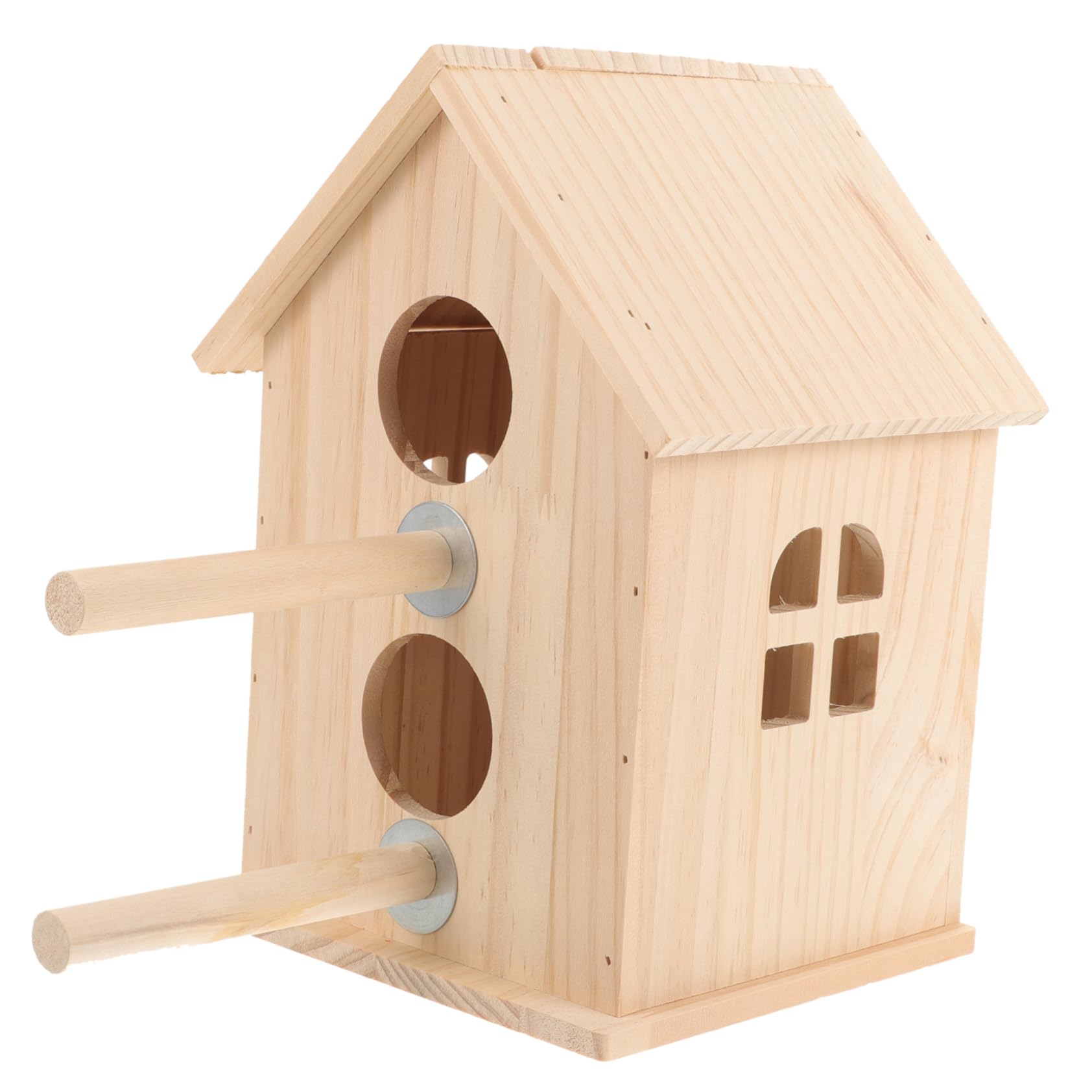 Happyyami Nistkasten Für Vögel Parakeet Brutkasten Für Kleine Vögel Und Papageien Futteröffnung Für Einfache Beobachtung Und Pflege Für Garten Oder Balkon