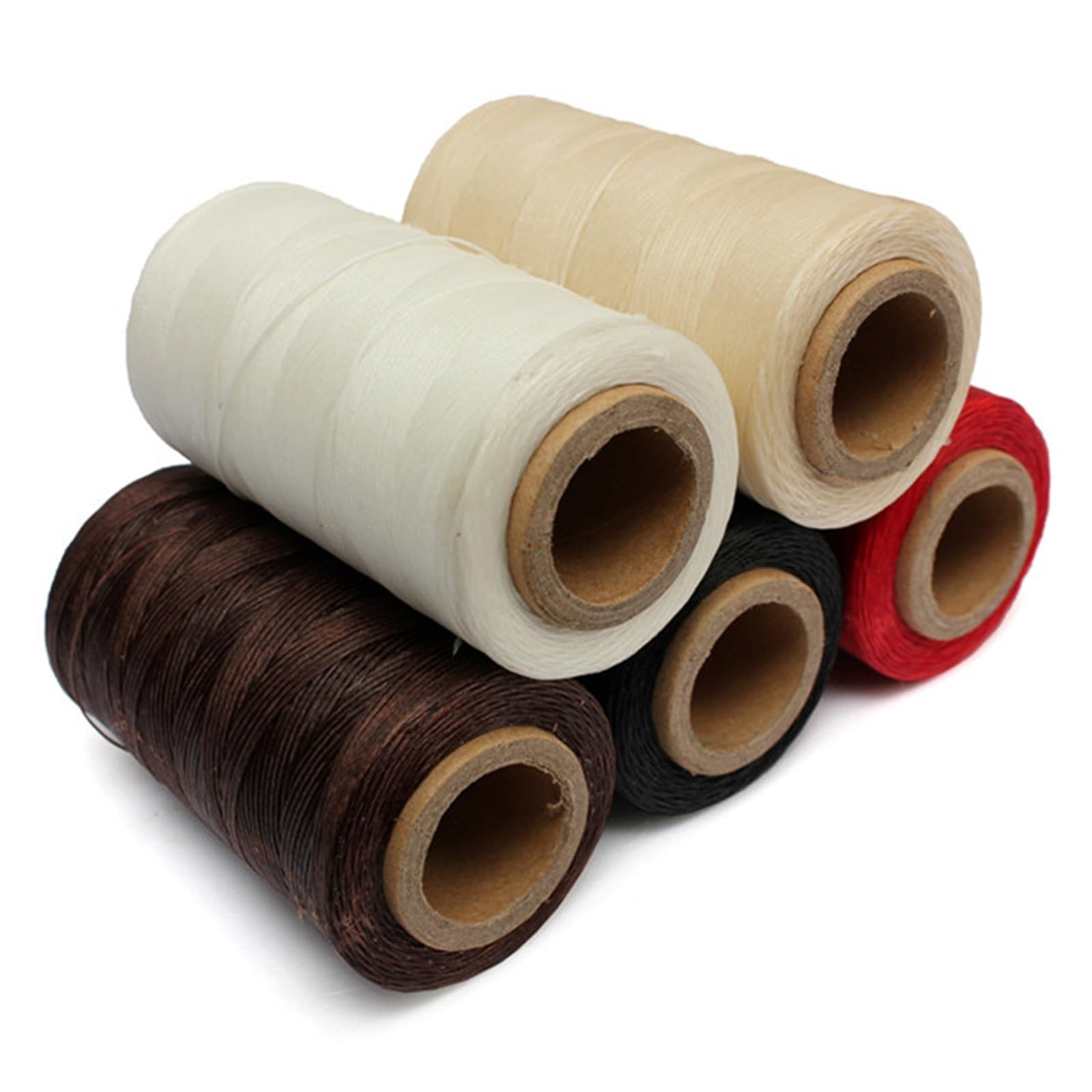 Hilos de coser, Hilo de coser cuero for a mano, 1mm, 150D, Multicolor, 240M, for manualidades DIY(Noir)