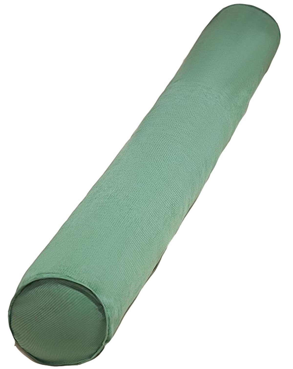 Cuscino cilindrico rotondo in velluto a coste in memory foam, sfoderabile e lavabile, per supporto per schiena, collo e gambe, morbido cuscino cilindrico per abbracciare e dormire (20 x 120 cm)