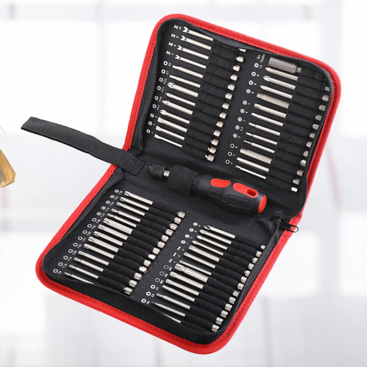 SHINEOFI Brocas Metálicas Buena Dureza Juego de 55 Resistentes al Desgaste para Destornillador Eléctrico y Taladro Recargable para Uso en Hogar y Carpintería en Hogar y Carpintería