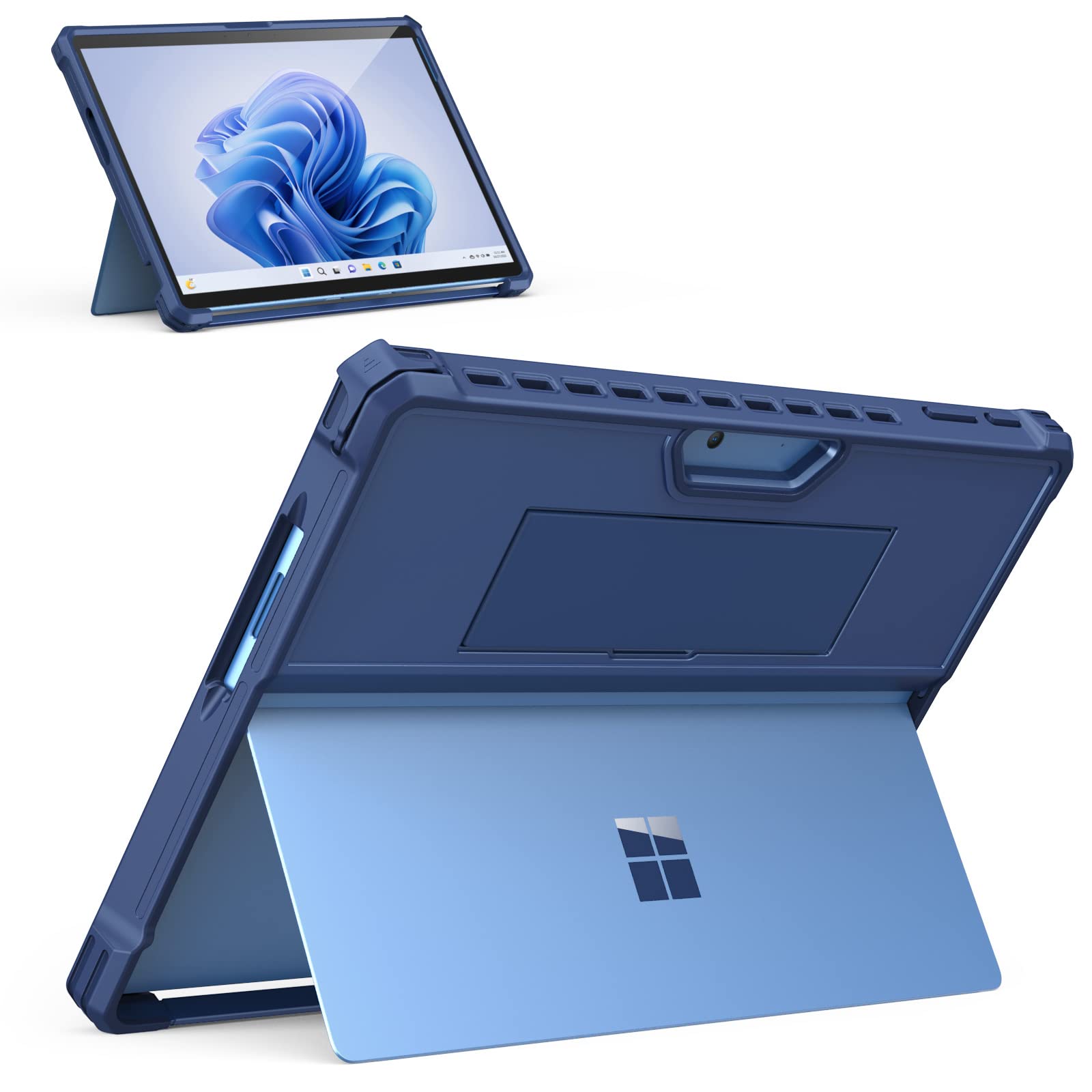 Custodia Rigida Fintie Per Microsoft Surface Pro 9/10 (13 Pollici) - Shockproof, Folio Con Supporto Integrato