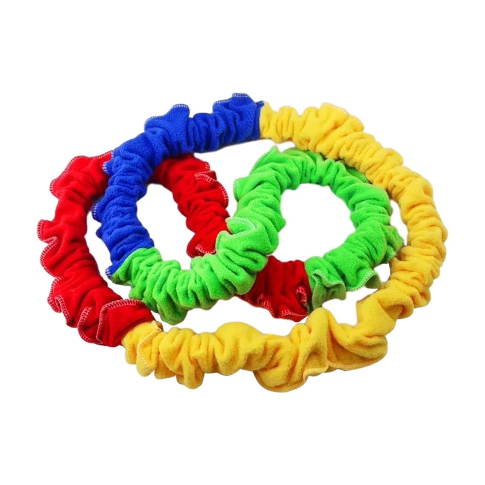 Perfeclan Cooperative Stretch Band Resistance Band Sensory Integration Training Toy Dynamic Movement Exercise Prop for Kids Adults Gym