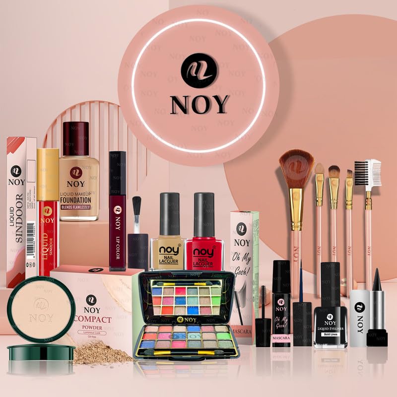 NOY Haute Couture Chic Runway Inspired Makeup Kits Set High Fashion Styles Non Transfer & Quick Dry NO#155 (Pack of-15)