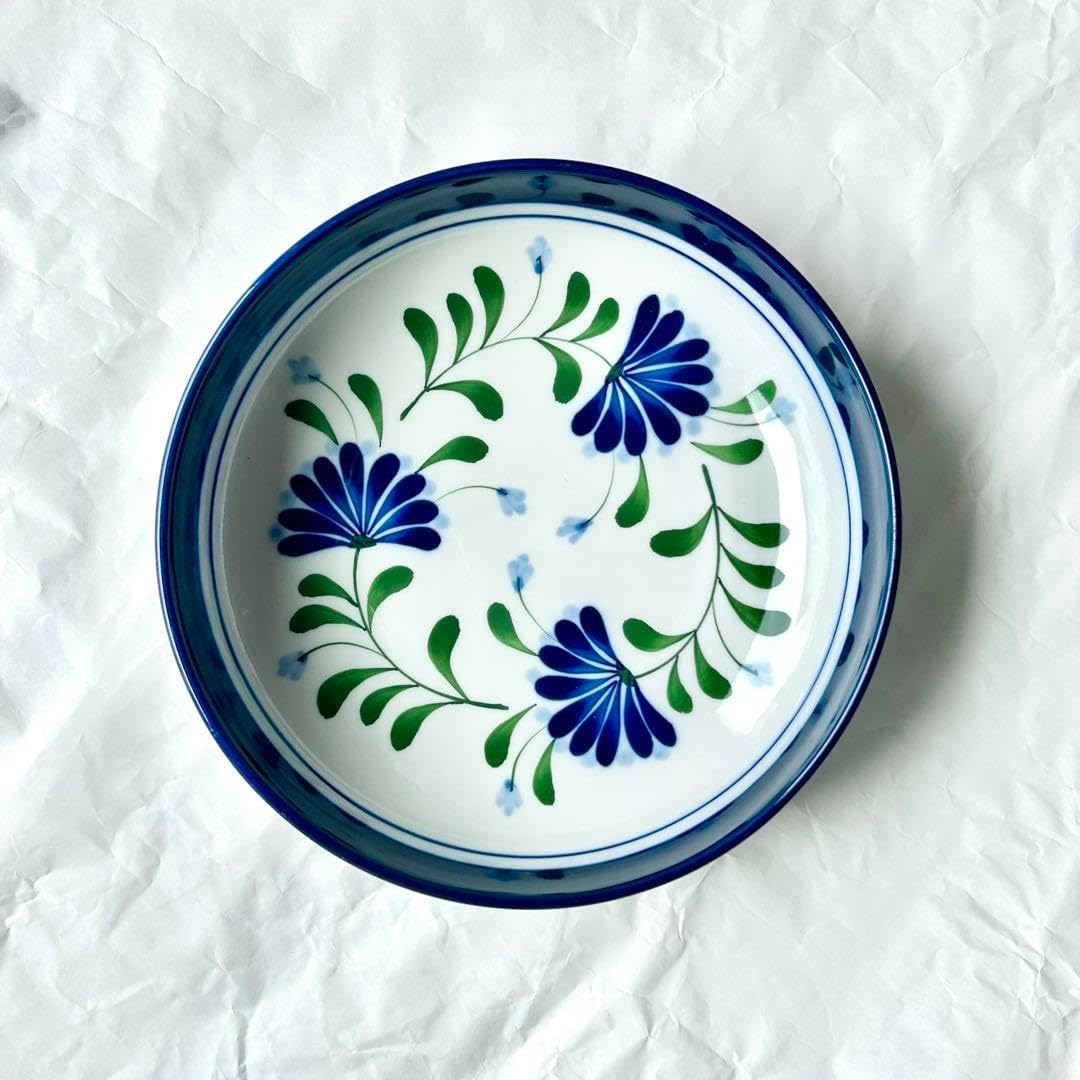 マイセンベーシックフラワー3つの花カレー皿6枚セット